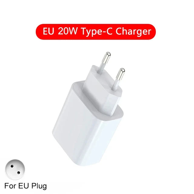 PD 20W Fast Charger For iPhone 16 15 11 12 13 14 Pro Max Plus Fast Charging Cable For Apple iPhone Charger Plug Phone Accessory